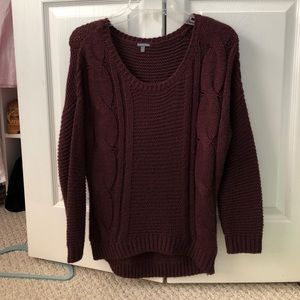 Burgundy sweater